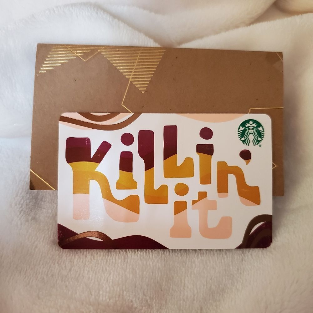 Starbucks Rare Killin it Gift Card NEW $5 loaded